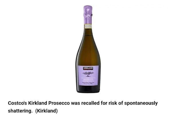 В США взрываются бутылки просекко